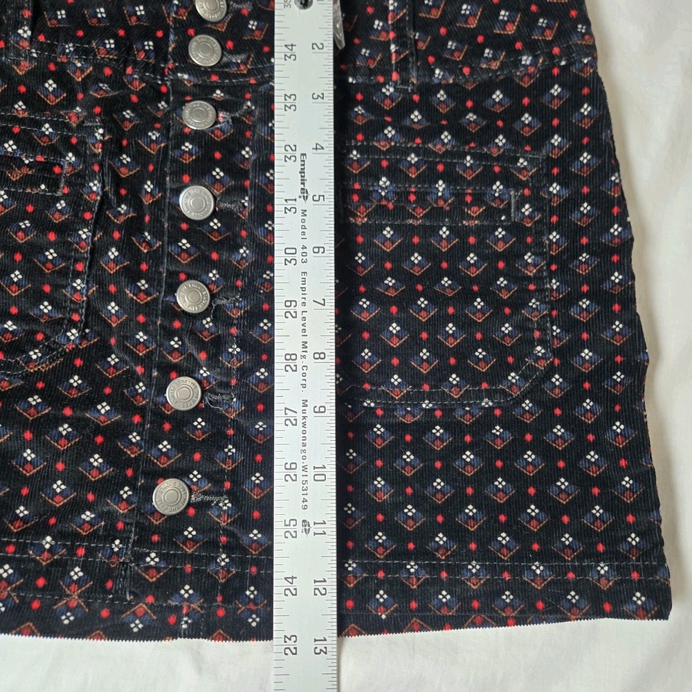 We The‎ Free Free People Skirt (tag 26) Actual 29 Mini  Corduroy Button Front - Picture 3 of 8